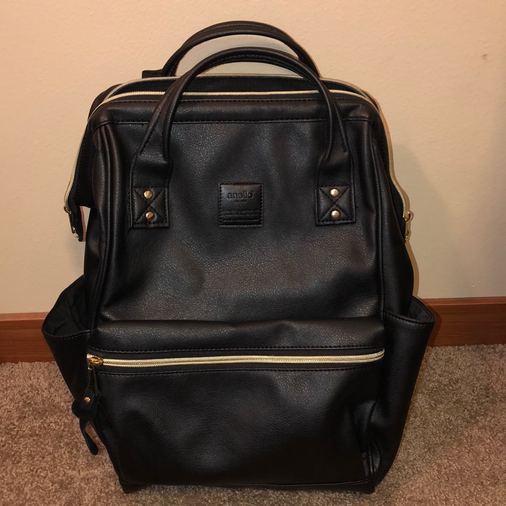 Anello Faux Leather Backpack